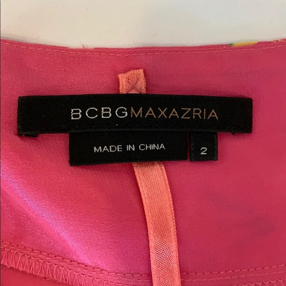 BCBG PINK FLORAL DRESS - Picture 6 of 6